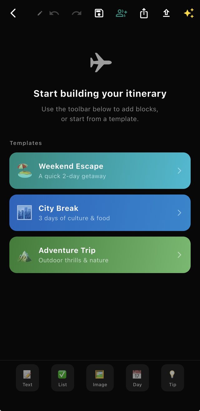 WanderScore world map screen